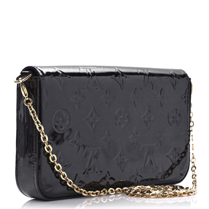 Louis Vuitton Vernis Pochette Felicie Chain Wallet Amarante 4 of 10