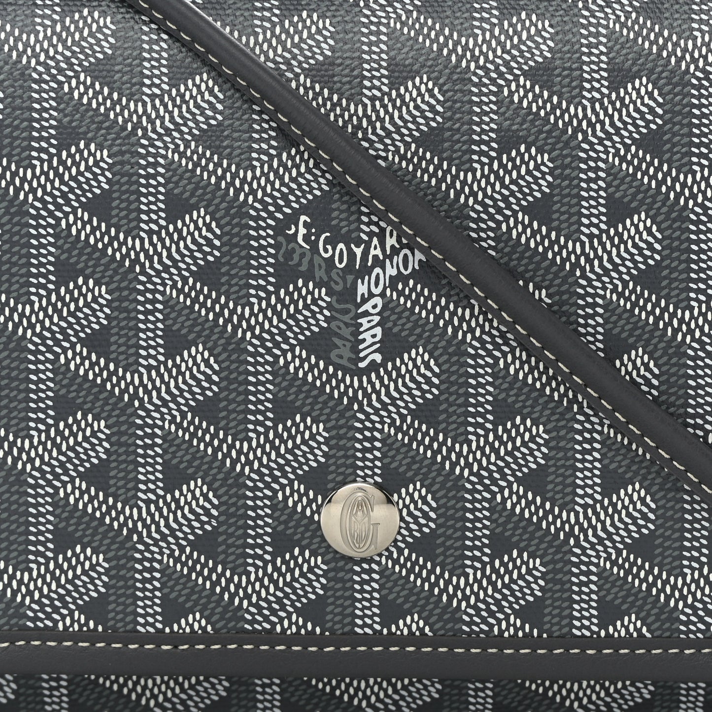 Goyardine Plumet Wallet Clutch Grey