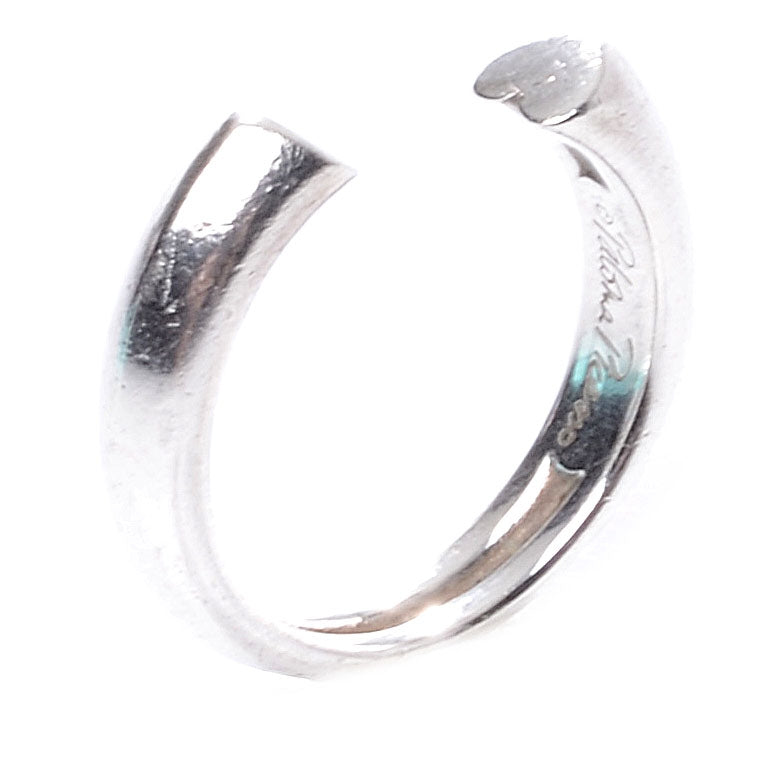 Tiffany Sterling Silver Paloma Picasso Tenderness Heart Ring 5.5 4 of 5