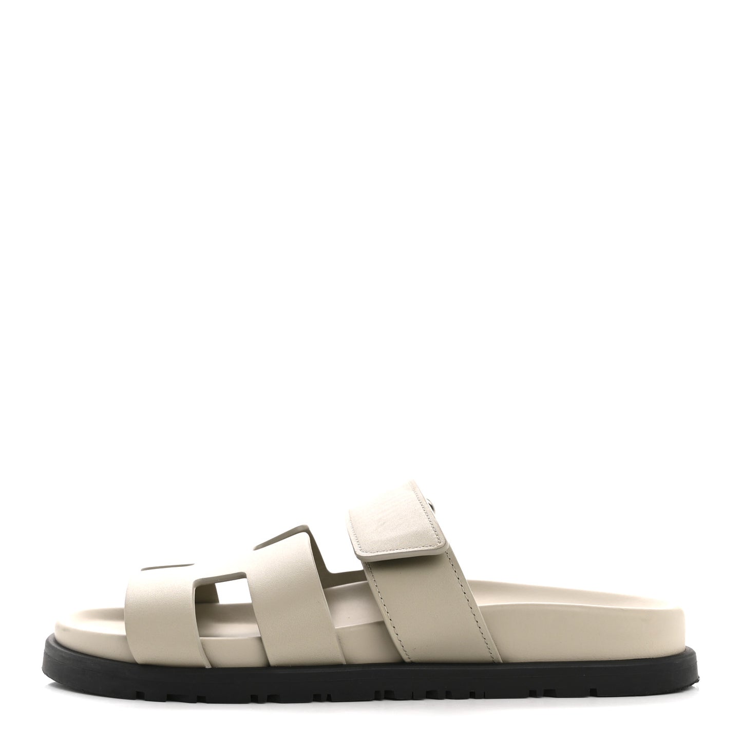 Calfskin Womens Chypre Sandals 35 Beige Mastic