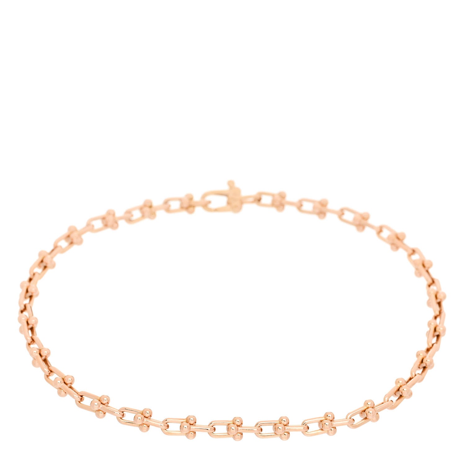 Tiffany 18K Rose Gold HardWear Micro Link Bracelet 1 of 3