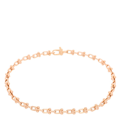Tiffany 18K Rose Gold HardWear Micro Link Bracelet 1 of 3