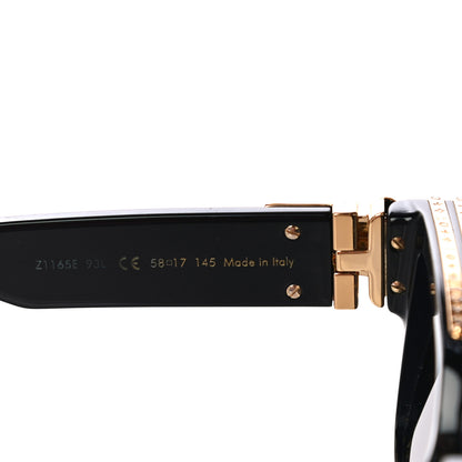Louis Vuitton Acetate 1.1 Millionaires Sunglasses Z1165E Black 5 of 8