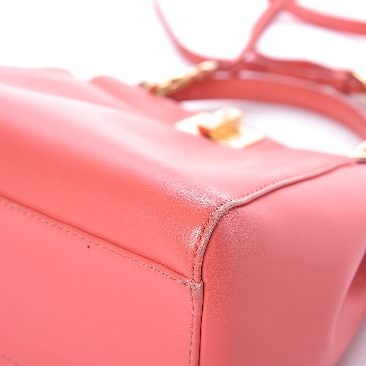 Fendi Nappa Mini Peekaboo Iconic Satchel Rosa Exstasy 10 of 11