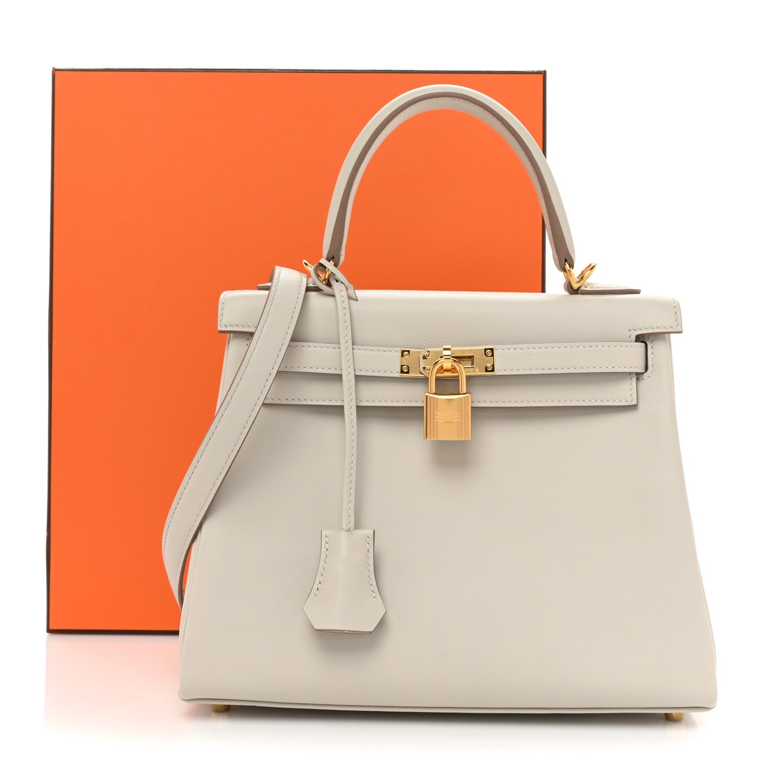 Hermes Swift Kelly Retourne 25 Gris Perle 9 of 9