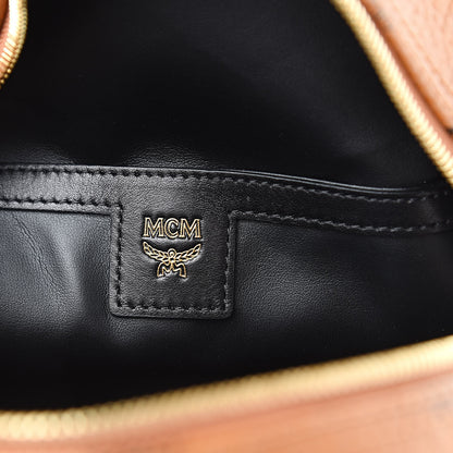 MCM Visetos Side Stud Mini Stark Backpack Cognac 7 of 9