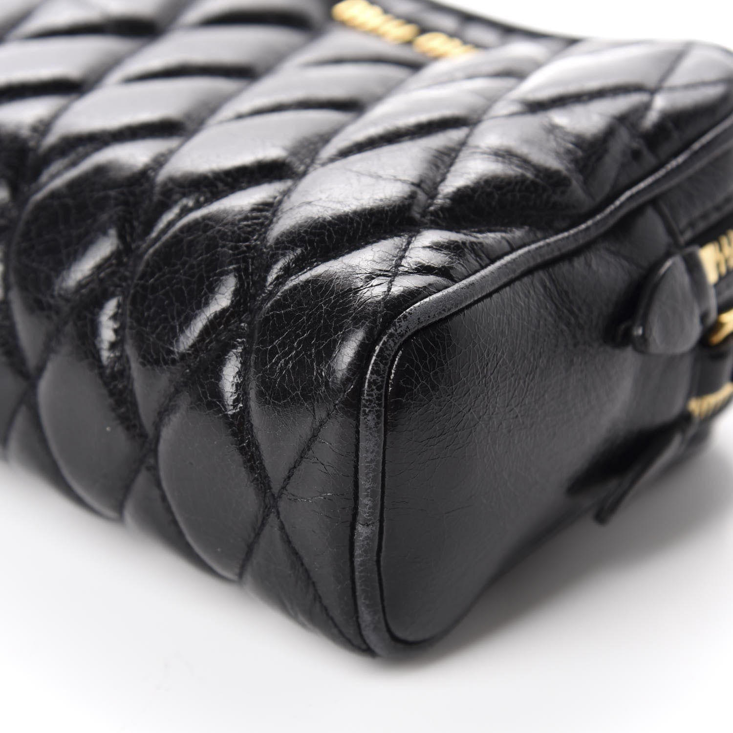 Miu Miu Vitello Lux Matelasse Camera Bag Black 7 of 9