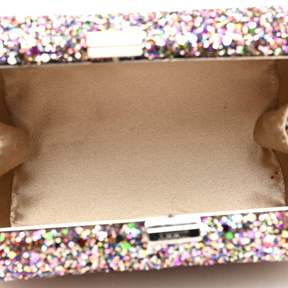 Jimmy Choo Coarse Glitter Kiss Lock Clutch Bubblegum Mix 5 of 6
