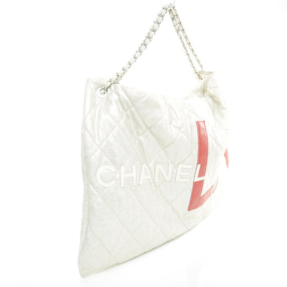 Chanel Jersey Quilted LA Cabas Bag Metallic 3 of 11