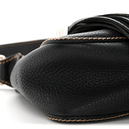 Chanel Grained Calfskin Tassel Shoulder Bag Black 9 of 11