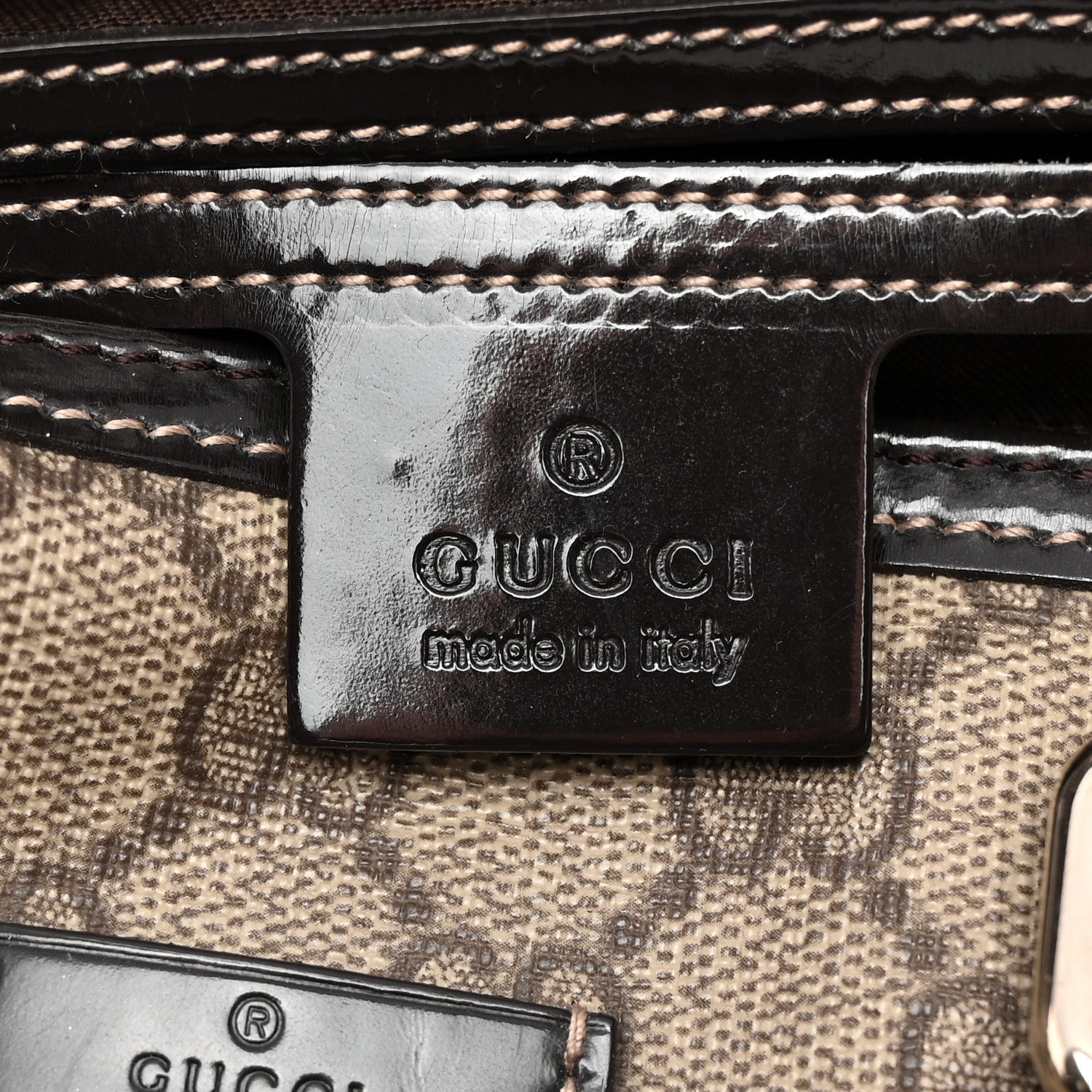 Gucci GG Plus Monogram Medium Joy Boston Dark Brown 6 of 12