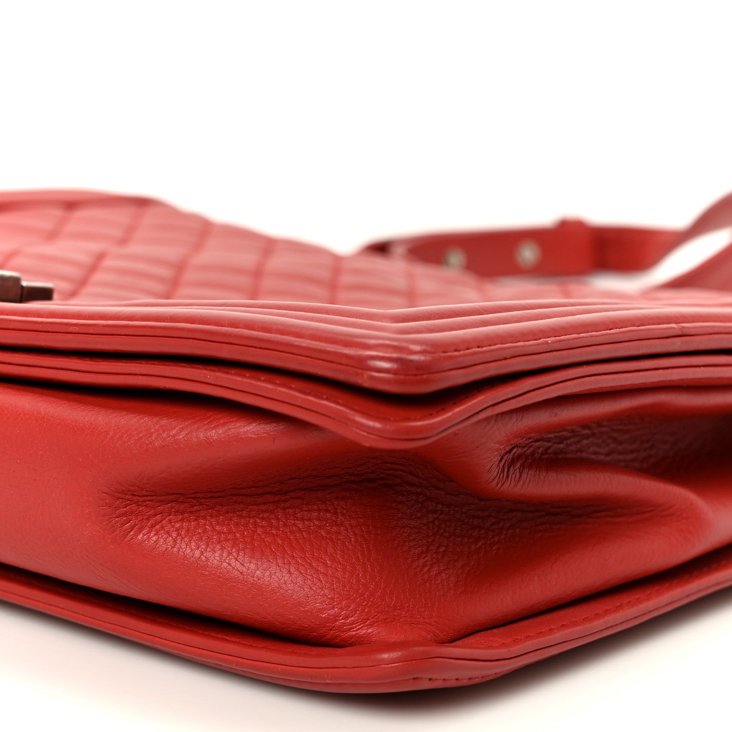Chanel Calfskin Quilted Large Boy Flap Red 10 of 10