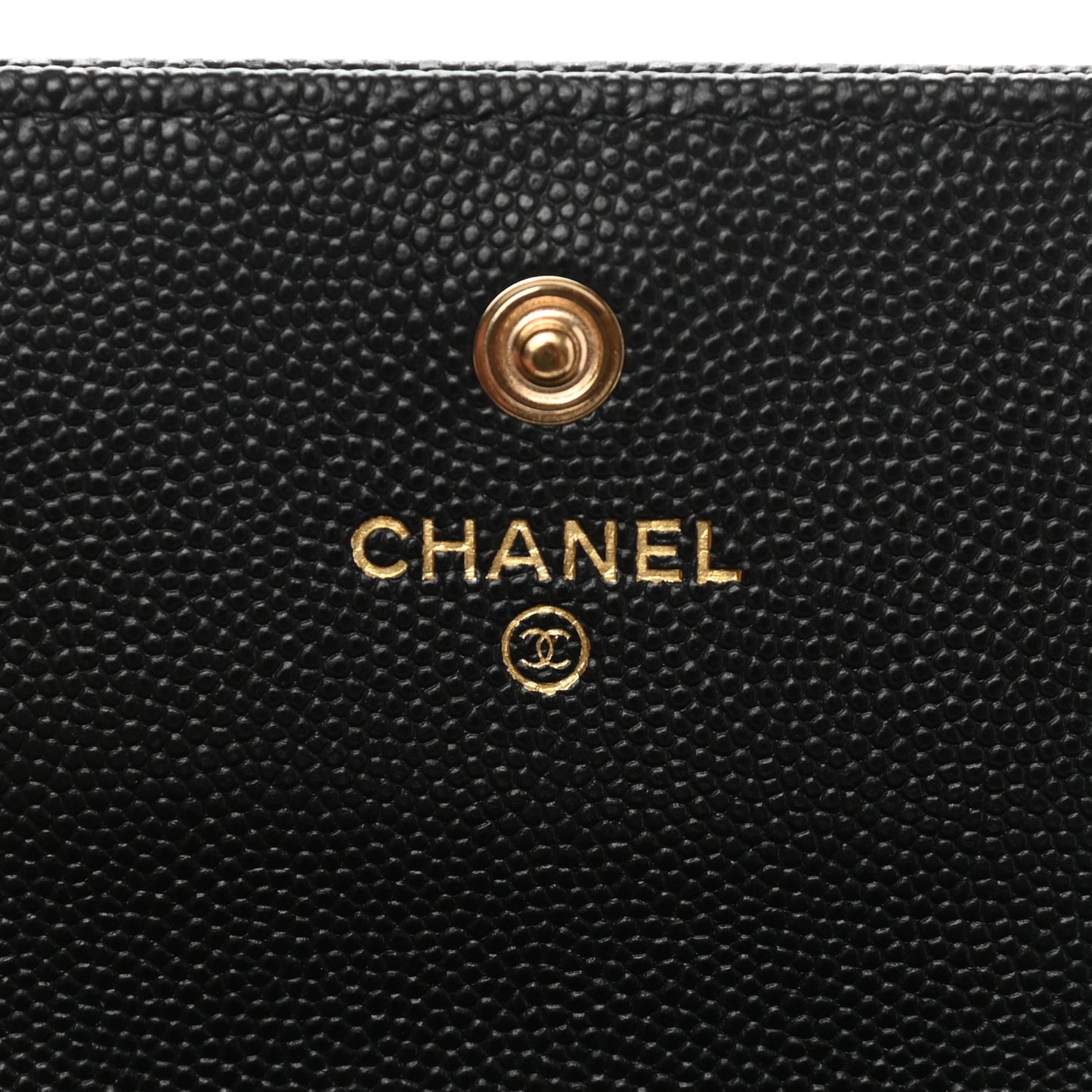 Caviar Quilted Long Boy Flap Wallet Black