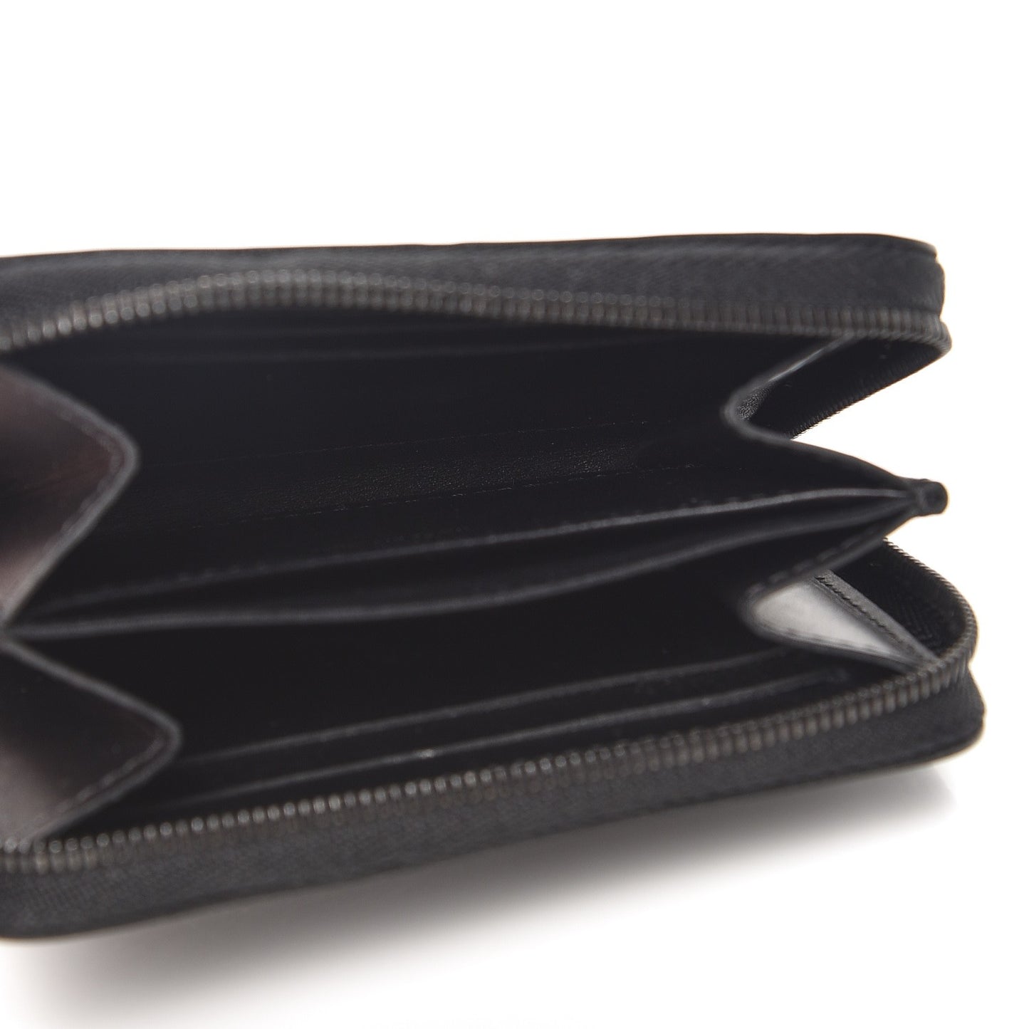 Vernis Zippy Coin Purse Wallet Noir Magnetique