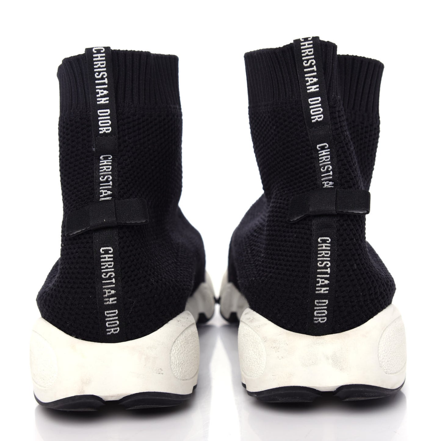 Technical Canvas Fusion High Top Sneakers 36.5 Black