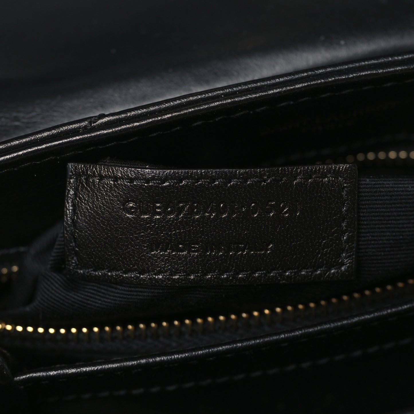 Calfskin Y Quilted Monogram Toy Loulou Crossbody Bag Black