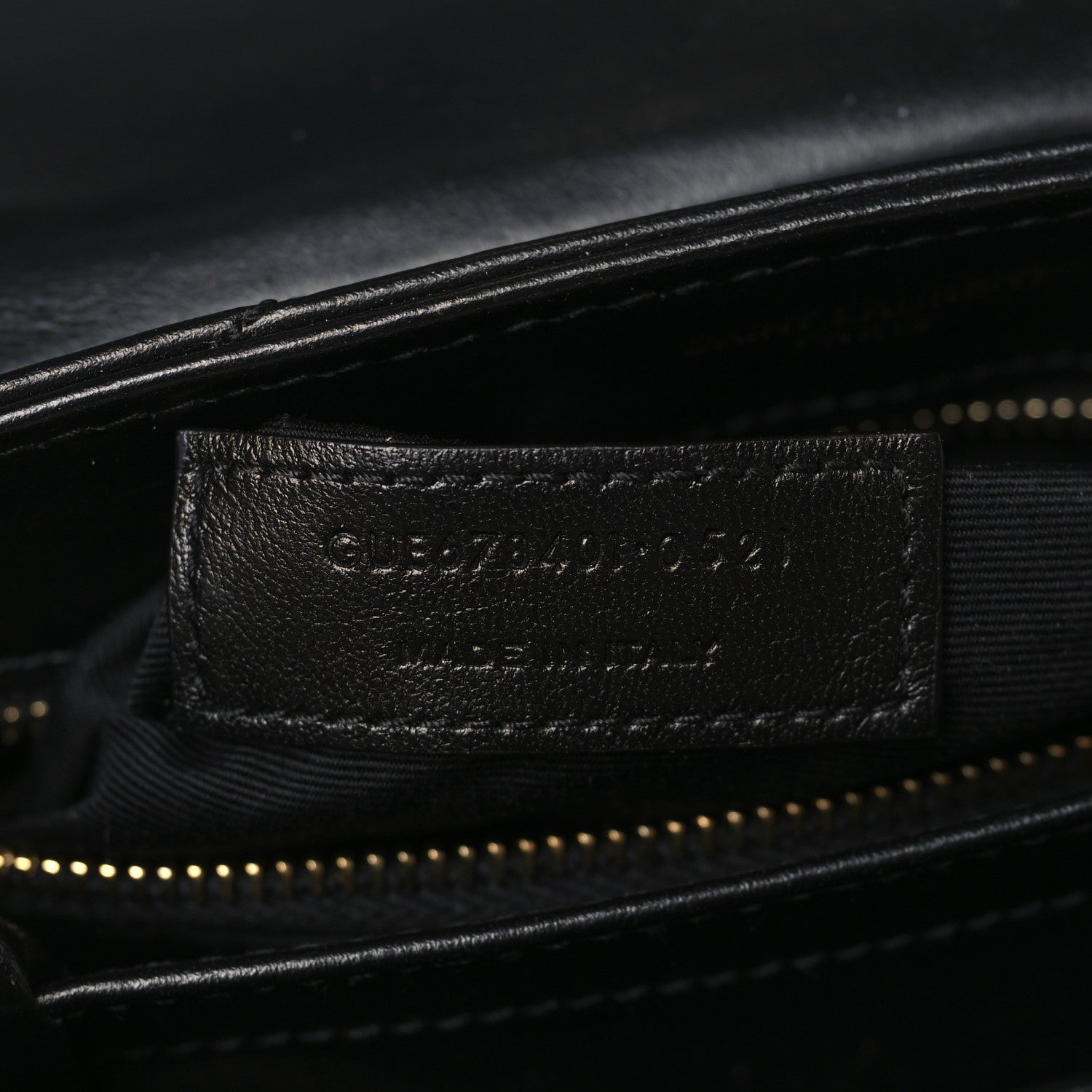 Saint Laurent Calfskin Y Quilted Monogram Toy Loulou Crossbody Bag Black 9 of 9