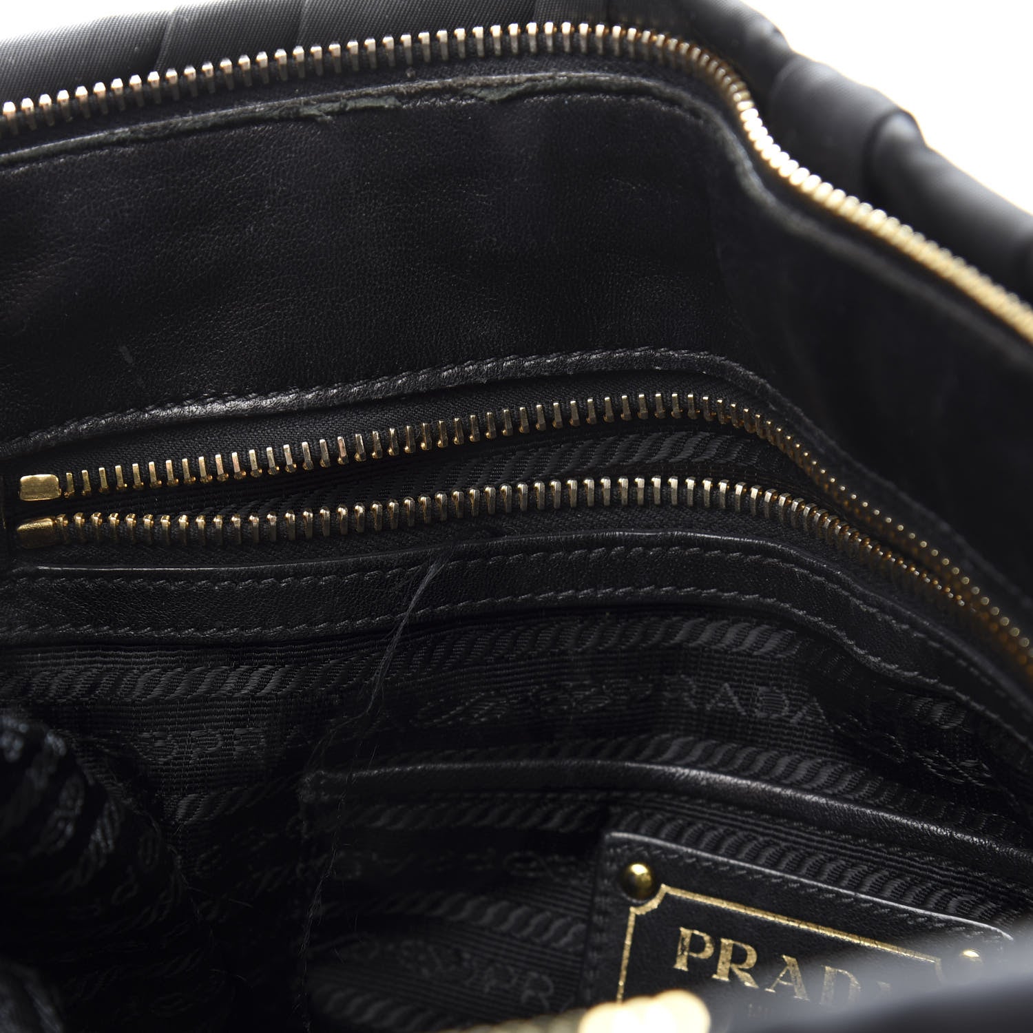 Prada Tessuto Nylon Gaufre Tote Black 8 of 16