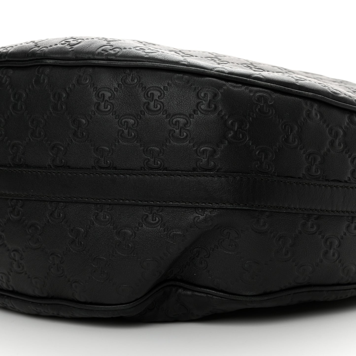 Guccissima Large GG Twins Hobo Black