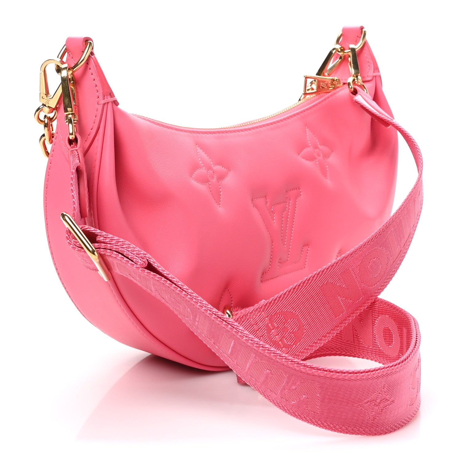 Louis Vuitton Calfskin Bubblegram Over The Moon Dragon Fruit 2 of 8