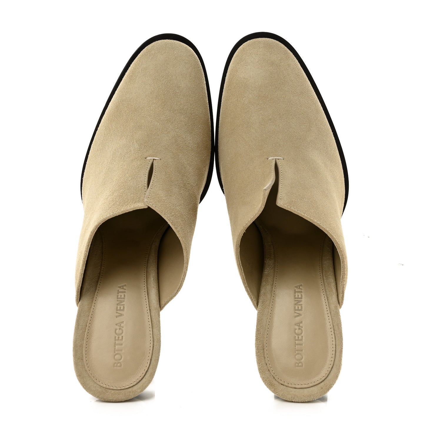 Suede Cha Cha Mules 38.5 Beige