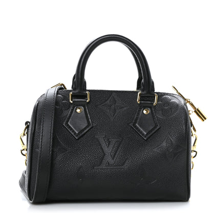 Louis Vuitton Empreinte Monogram Giant Speedy Bandouliere 20 Black 1 of 10