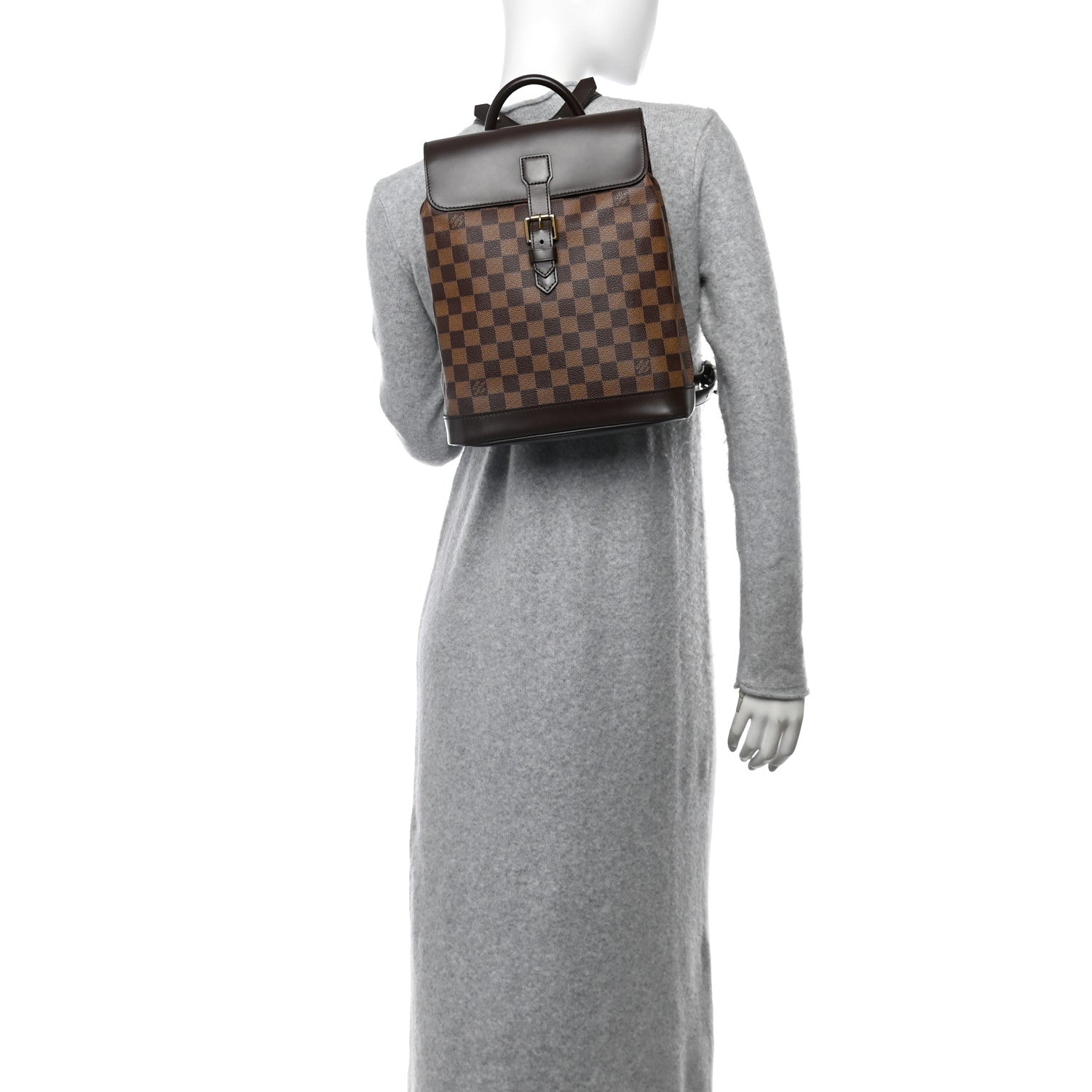 Louis Vuitton Damier Ebene Soho Backpack 2 of 10