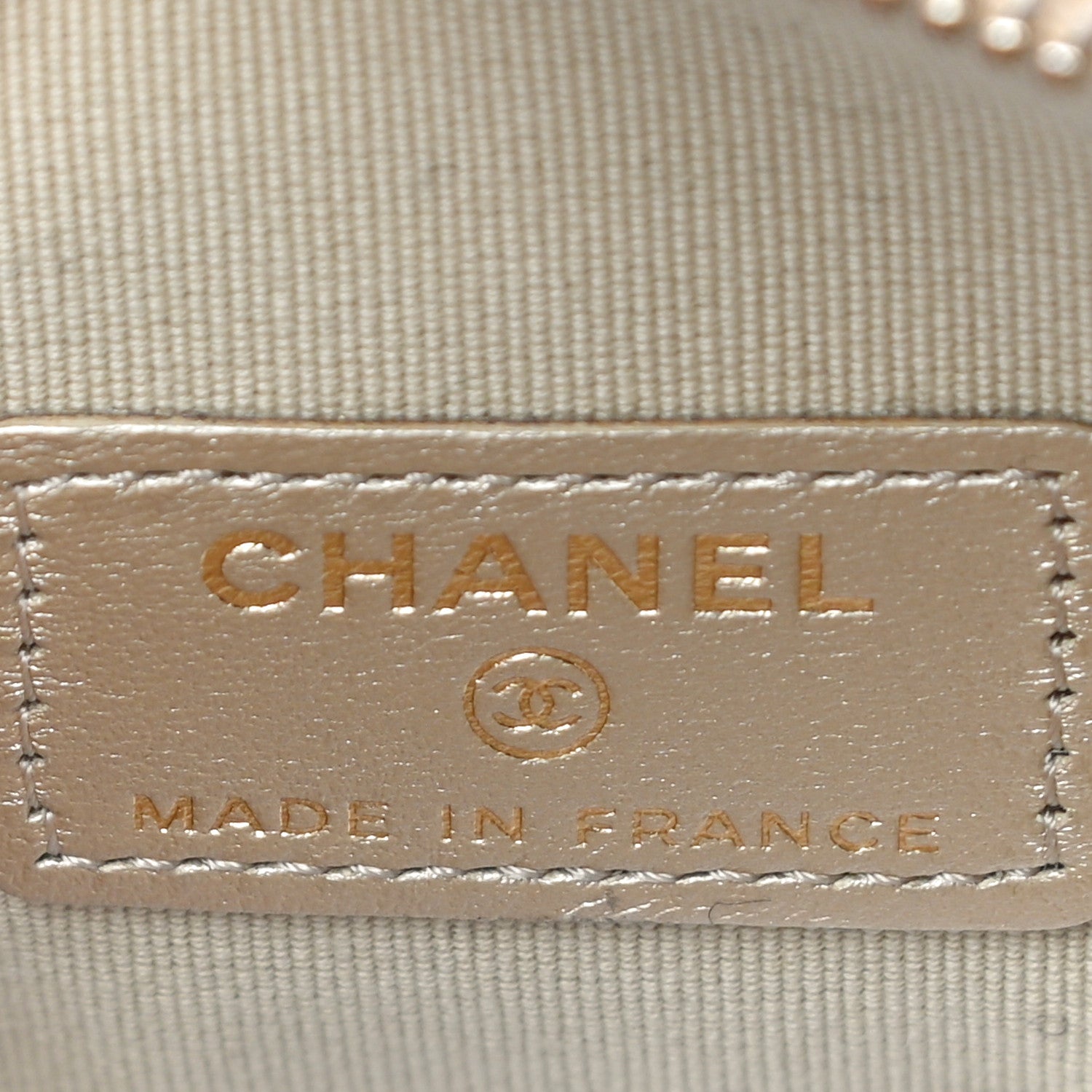 Chanel Metallic Lambskin Quilted CC In Love Heart Clutch With Chain Gold 6 of 10