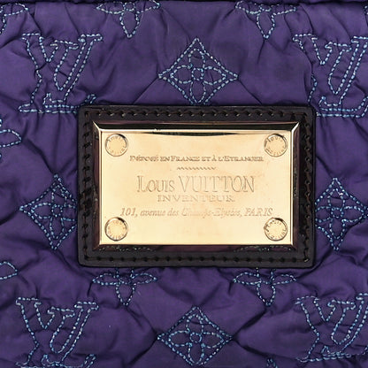 Louis Vuitton Nylon Quilted Pochette Devi MM Purple 8 of 11