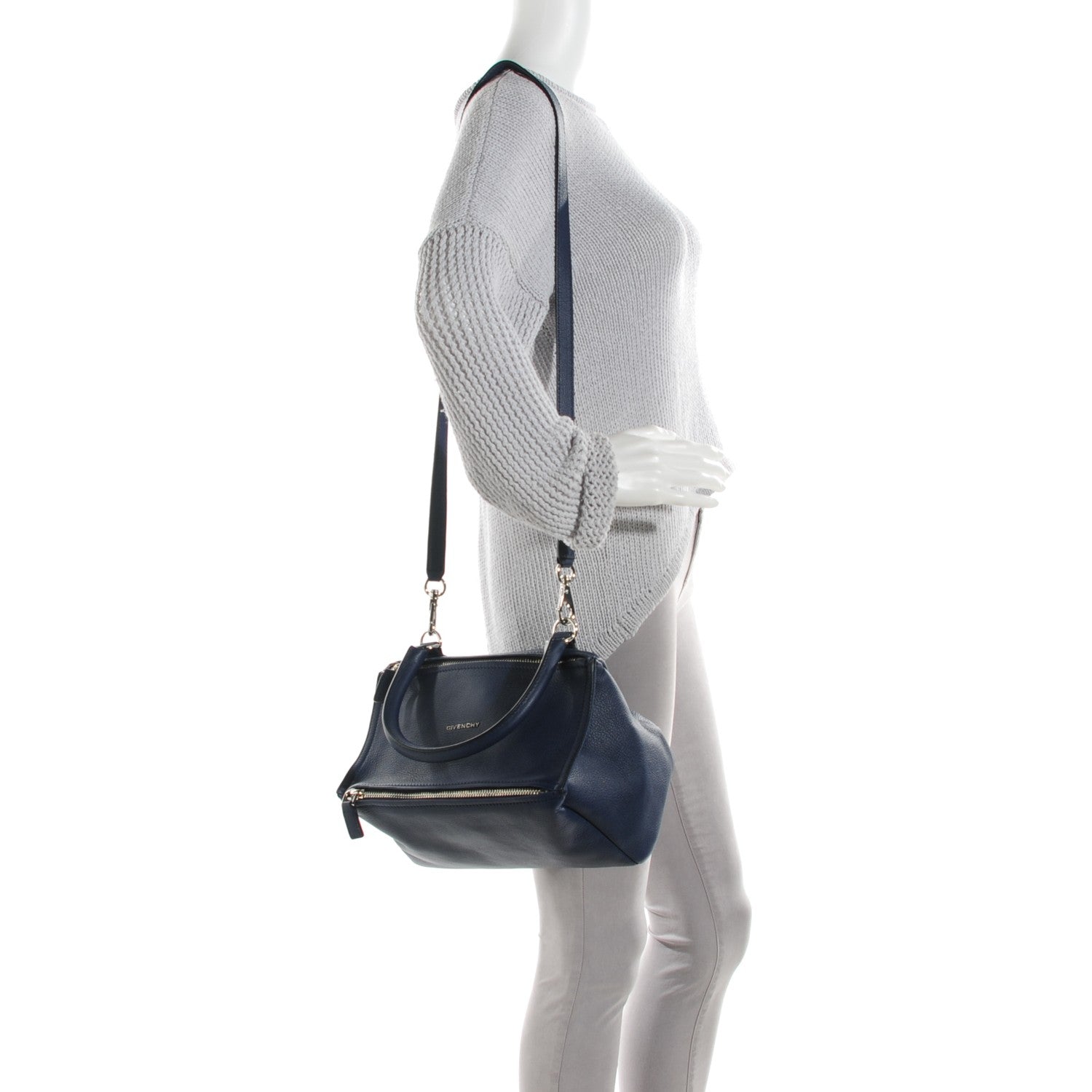 Givenchy Sugar Goatskin Small Pandora Midnight Blue 2 of 7
