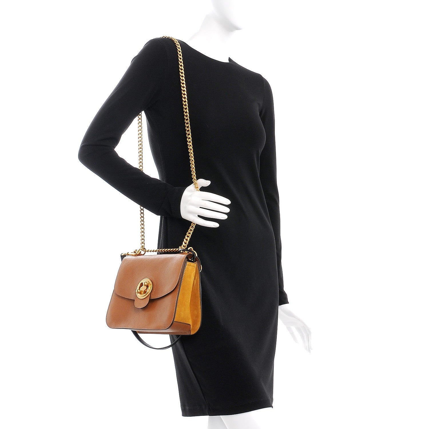 Chloe Goatskin Medium Mily Shoulder Bag Caramel 2 of 9