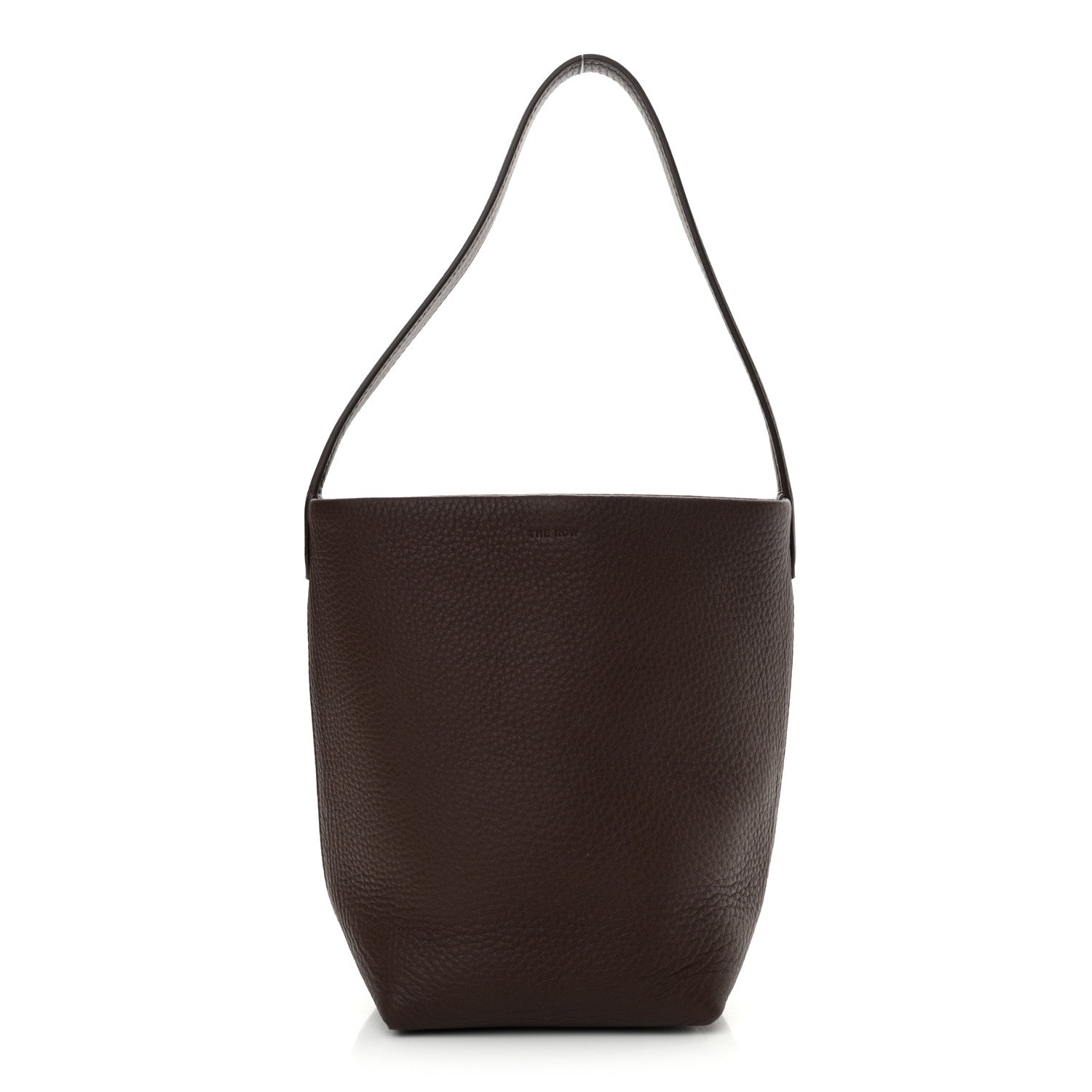 The Row Grained Calfskin Small N/S Park Tote Acajou 1 of 9