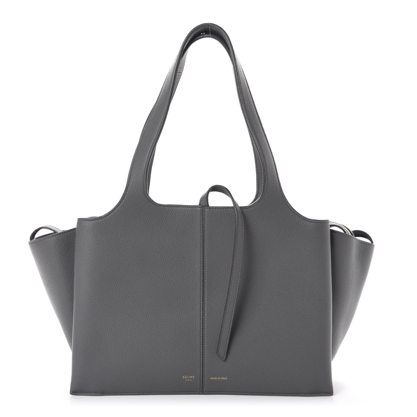 Baby Grained Calfskin Small Tri-Fold Bag Kohl