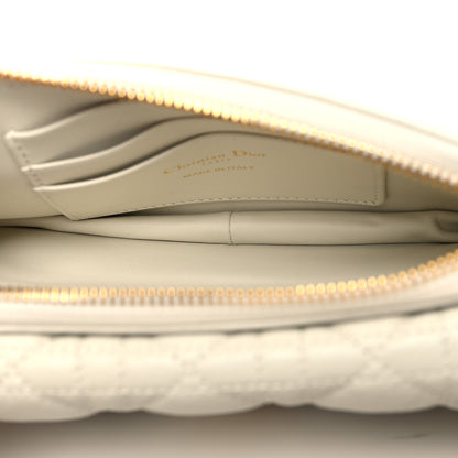 Christian Dior Supple Calfskin Cannage Caro Pouch with Chain Latte 6 of 11