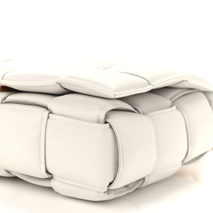 Bottega Veneta Lambskin Maxi Intreccio Padded Chain Cassette Crossbody Bag White 9 of 9