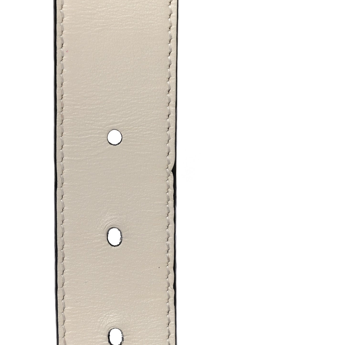 GG Supreme Monogram Plutone Calfskin Double G Reversible 30mm Belt 105 42 Beige Ebony Mystic White