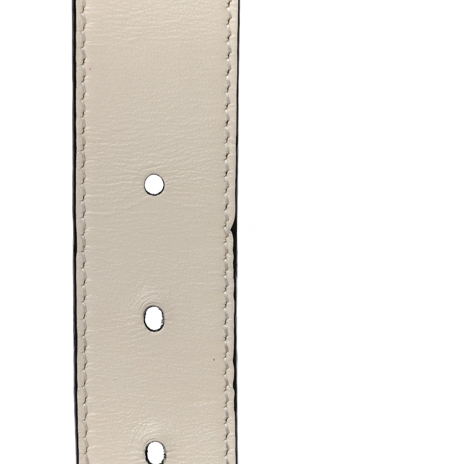 Gucci GG Supreme Monogram Plutone Calfskin Double G Reversible 30mm Belt 105 42 Beige Ebony Mystic White 10 of 10