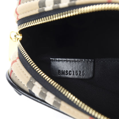 Burberry Calfskin Vintage Check Camera Bag Archive Beige 8 of 9