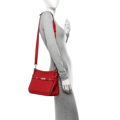 Hermes Taurillon Clemence Jypsiere 28 Rouge Casaque 2 of 15
