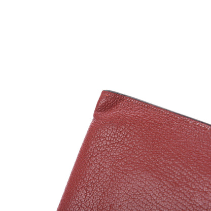 Miu Miu Goatskin Madras Forever Envelope Chain Pouch Rubino 8 of 12