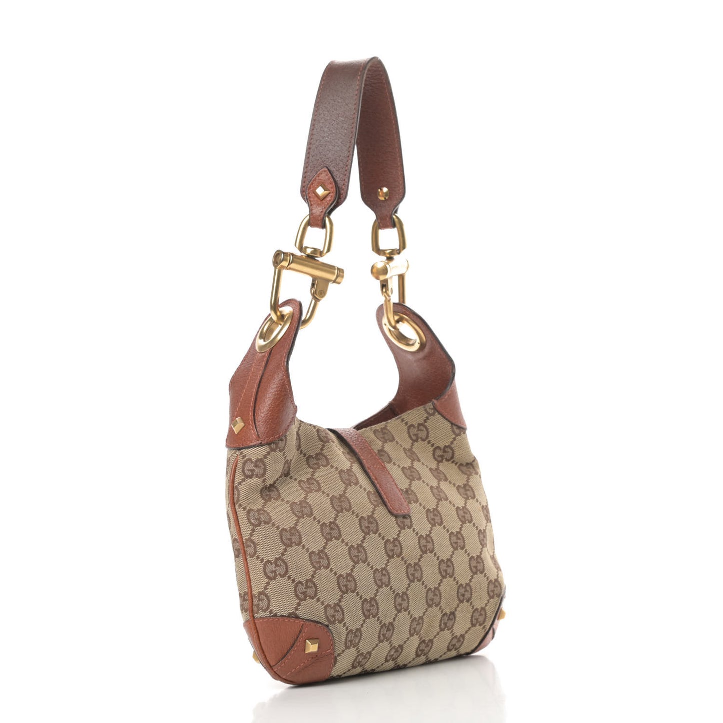 Monogram Mini Piston Lock Jackie O Hobo Brown