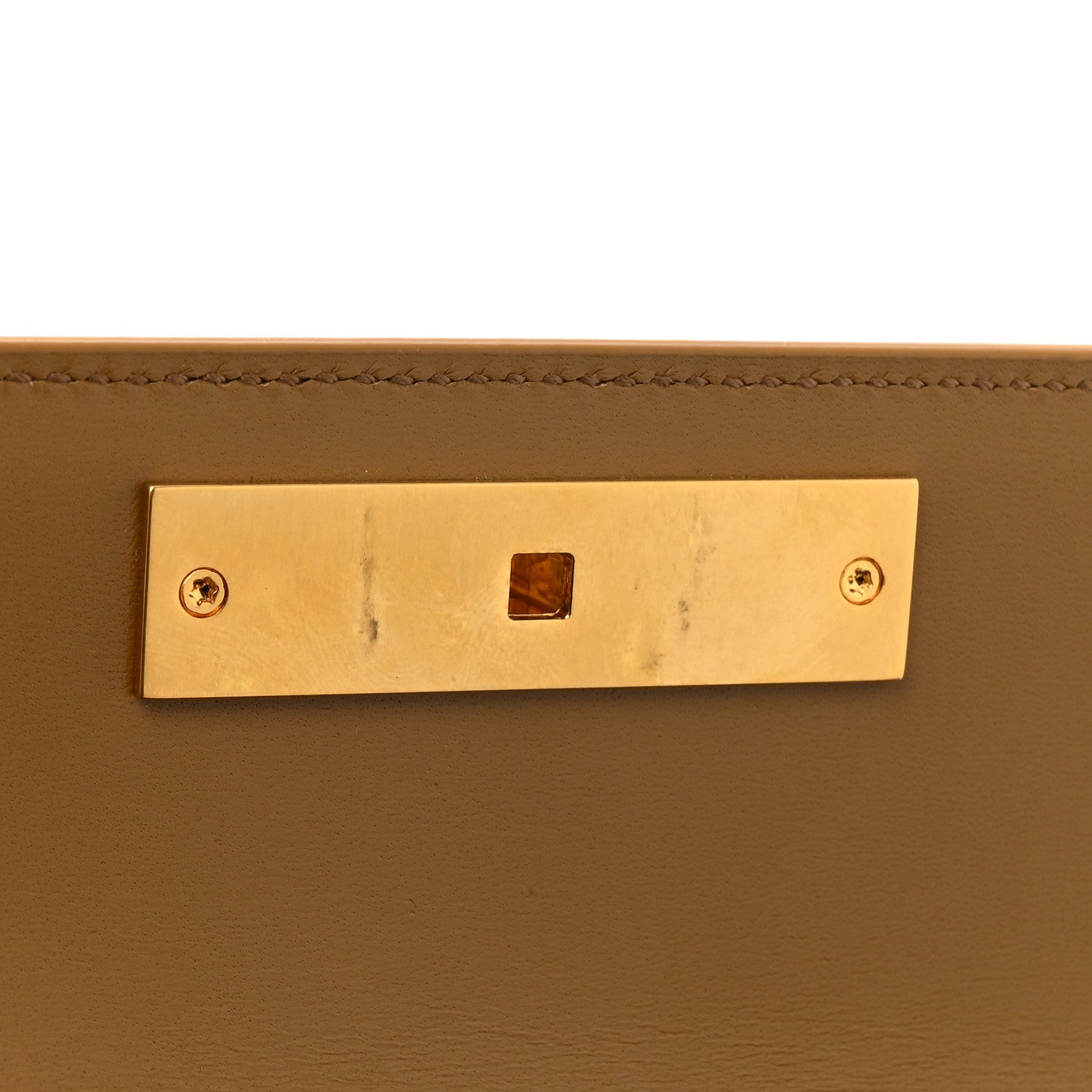 Saint Laurent Smooth Calfskin Mini Manhattan Shoulder Bag Natural