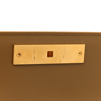 Saint Laurent Smooth Calfskin Mini Manhattan Shoulder Bag Natural Tan 11 of 12