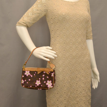 Louis Vuitton Monogram Cherry Blossom Pochette Accessories Brown 2 of 7
