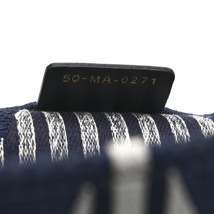 Christian Dior Canvas Embroidered Large Dioralps Book Tote Blue 7 of 10