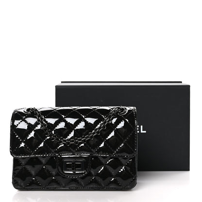 Chanel Patent Calfskin Quilted 2.55 Reissue Mini Flap So Black 11 of 11