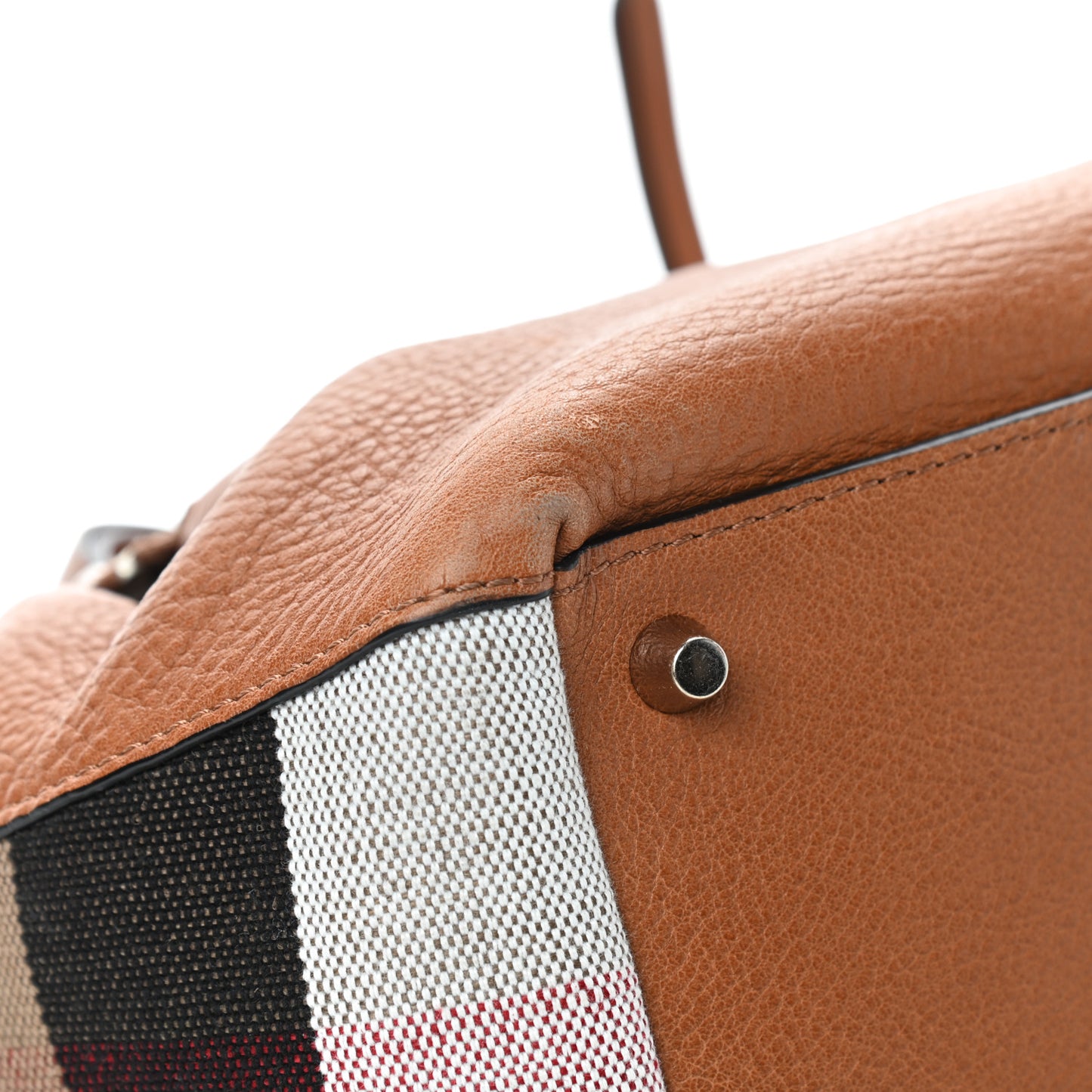 Brit Calfskin House Check Medium Maidstone Saddle Brown