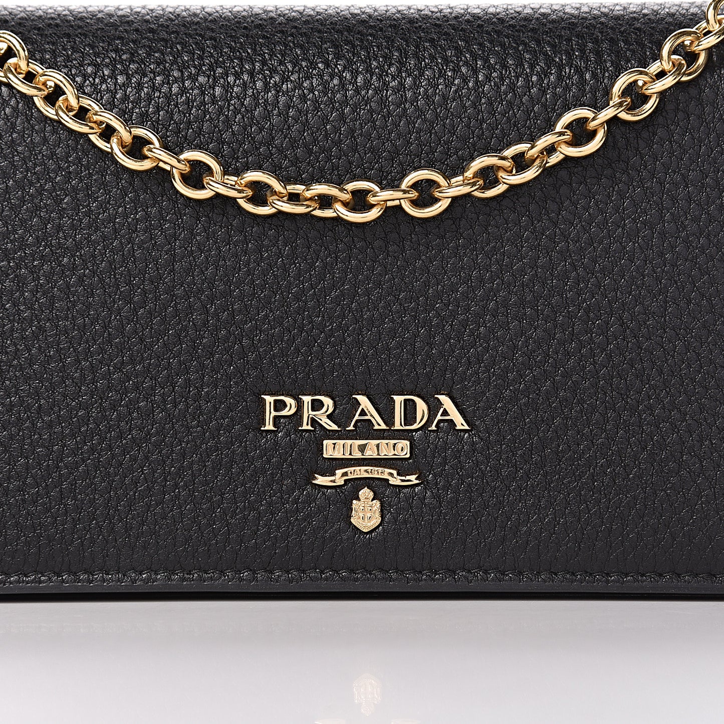 Vitello Daino Mini Crossbody Bag Black