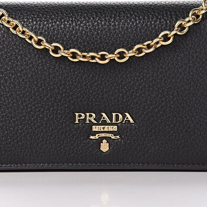 Prada Vitello Daino Mini Crossbody Bag Black 11 of 11