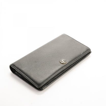 Chanel Grained Calfskin CC Button Yen Wallet Black 4 of 9